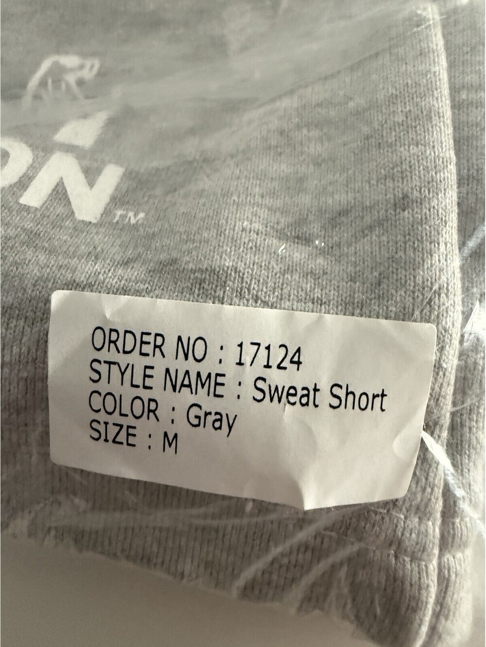 BOY LONDON Mens Sweat Shorts Gray Sz M NWT Deadstock 17124 - Picture 3 of 9